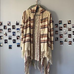 Forever 21 Fringe Cardigan